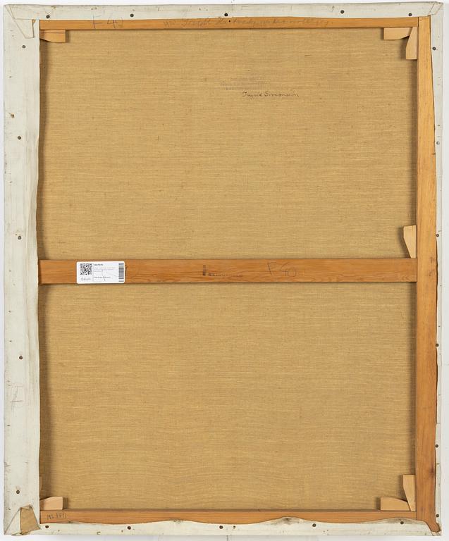 Birger Simonsson, olja på duk, stämpelsignerad.