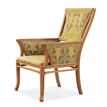 Alf Wallander Attributed to, An Art Nouveau oak armchair, Sweden ca 1900.