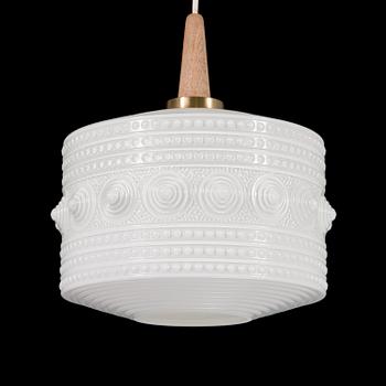 Helena Tynell, A pendant ceiling light, Flygsfors glasbruk, Sweden 1960s/1970s.