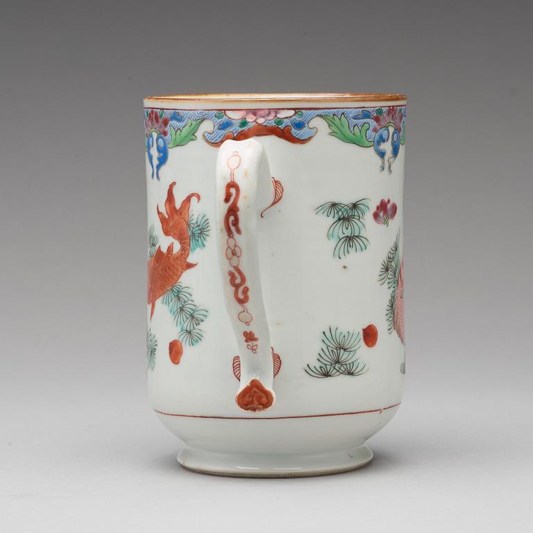 A famille rose jug, Qing dynasty, Qianlong (1736-95).