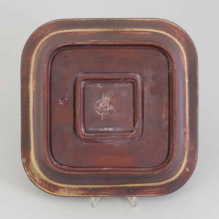 A Wilhelm Kåge 'Farsta' stoneware dish, Gustavsberg Studio.
