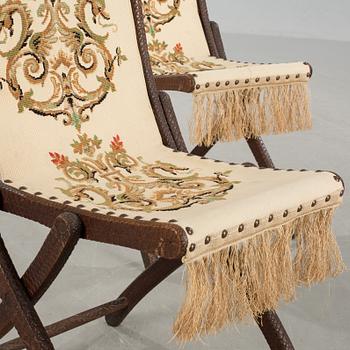 VIKSTOLAR, ett par, sekelskiftet 1800/1900.