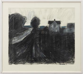 Gustav Rudberg, "Landskap i svart, Hven".
