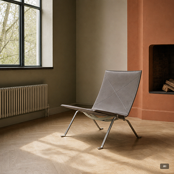 Poul Kjaerholm, A PK-22 lounge chair for Fritz Hansen, 2019.