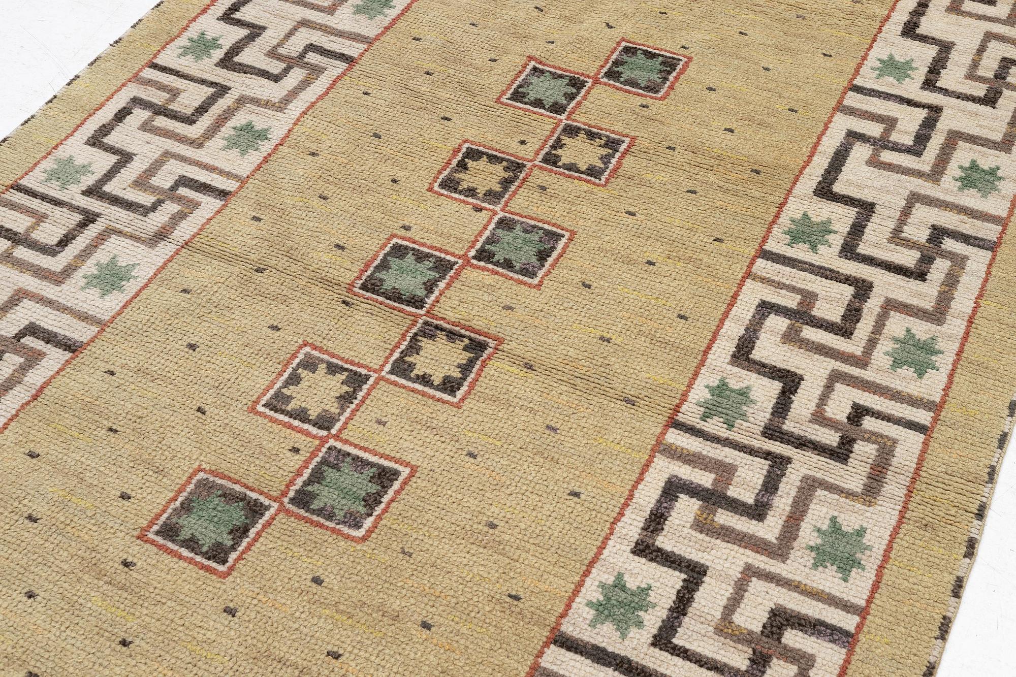 Märta Måås-Fjetterström, a carpet, 'Il Greco', knotted pile, c. 266 x 165 cm, signed MMF.