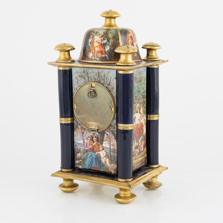 A table clock, with Vienna-like mark, early 20th century.