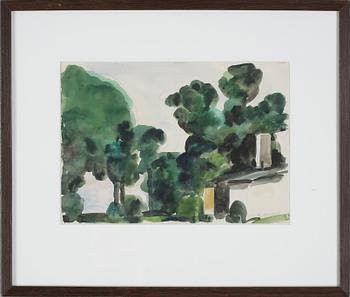 Olle Nyman · OLLE NYMAN, akvarell, signerad.