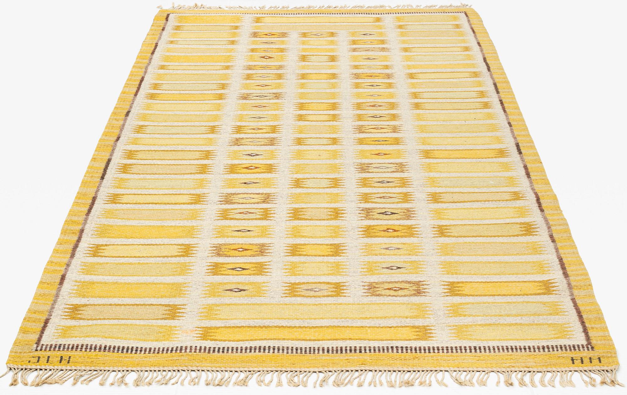 matta, rölakan, ca 281 x 130 cm, signerad JLH MM.