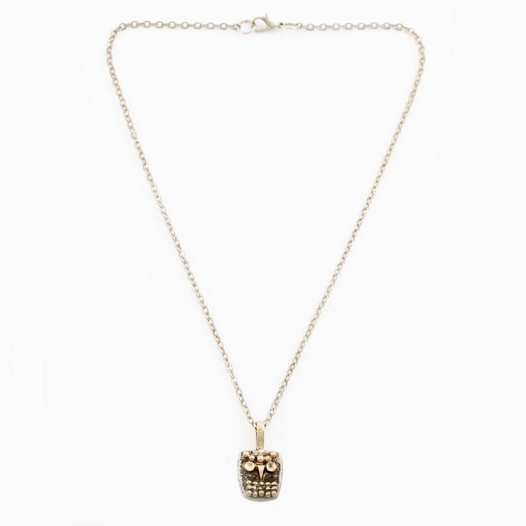 Sven-Erik Högberg, attributed to, pendant with chain, silver, Gothenburg.