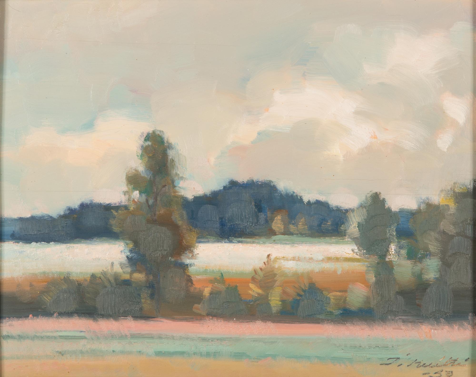 Ilmari Huitti, oil on board, signed and dated.