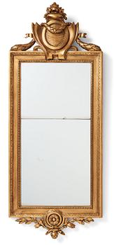 90. A Gustavian mirror dated 1777 by J Åkerblad.