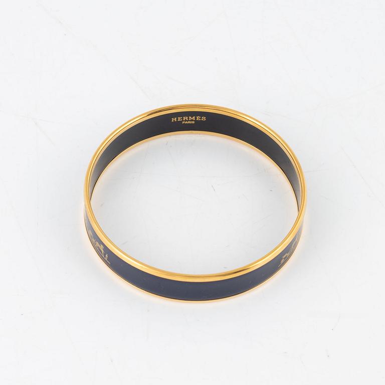 Hermès, enamel bangle.