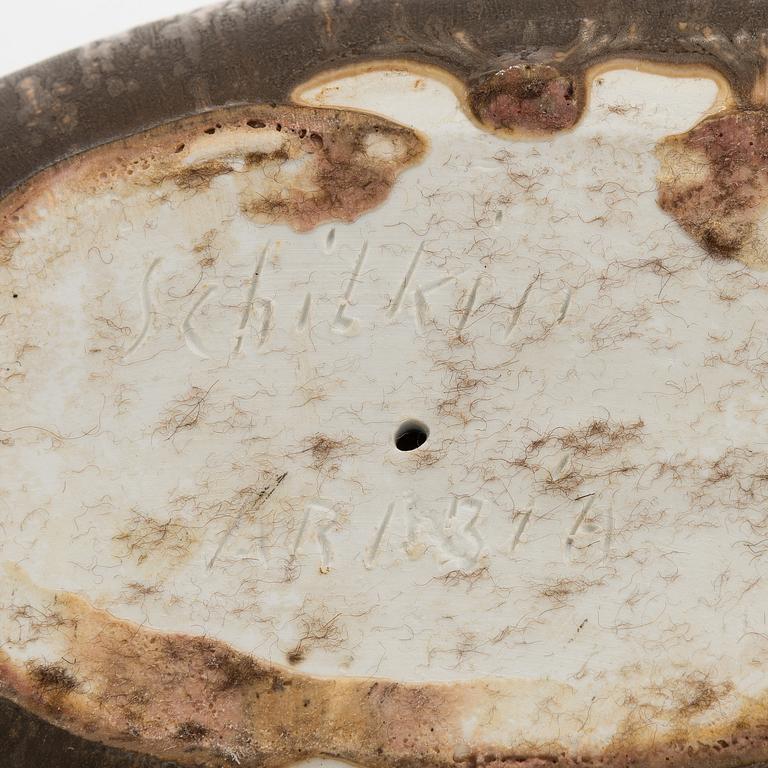 Michael Schilkin, skulptur, stengods, signerad Schilkin ARABIA.