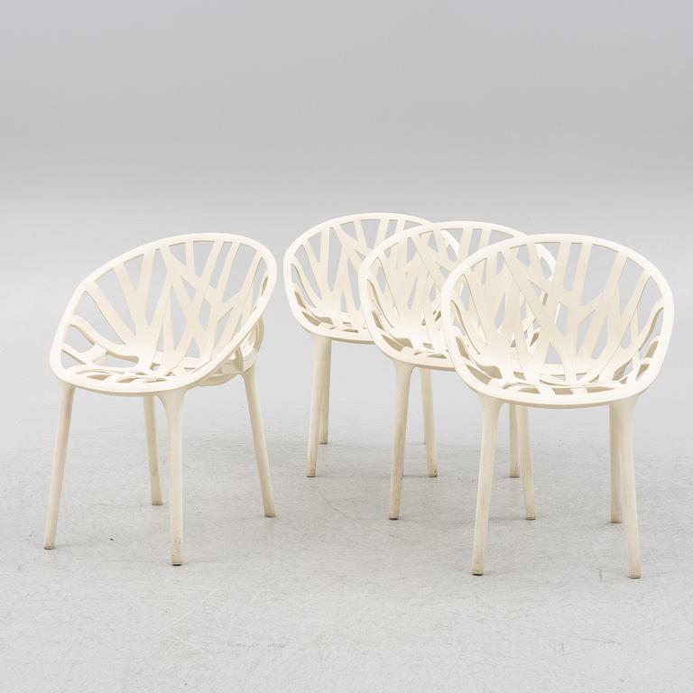Ronan & Erwan Bouroullec, karmstolar, 4 st, "Vegetale Chair", Vitra.