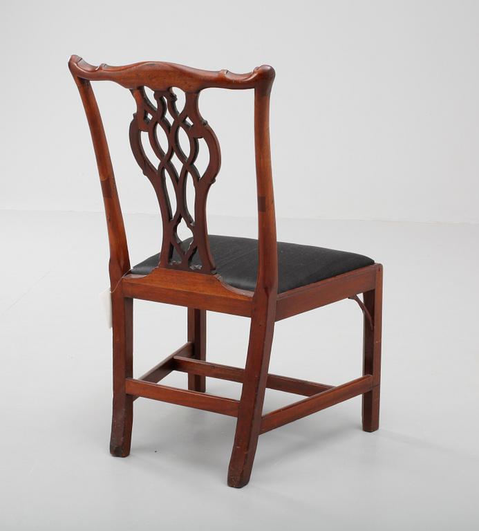 STOL, chippendale, England 1700/1800-tal.