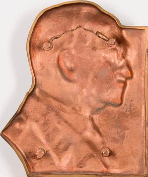 PENTTI PAPINAHO, relief, bronze, signed and dated -86.