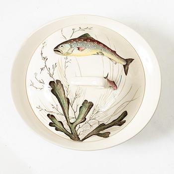 Service pieces, 11 pcs, ironstone, "Fish", Johnson Brothers, England.