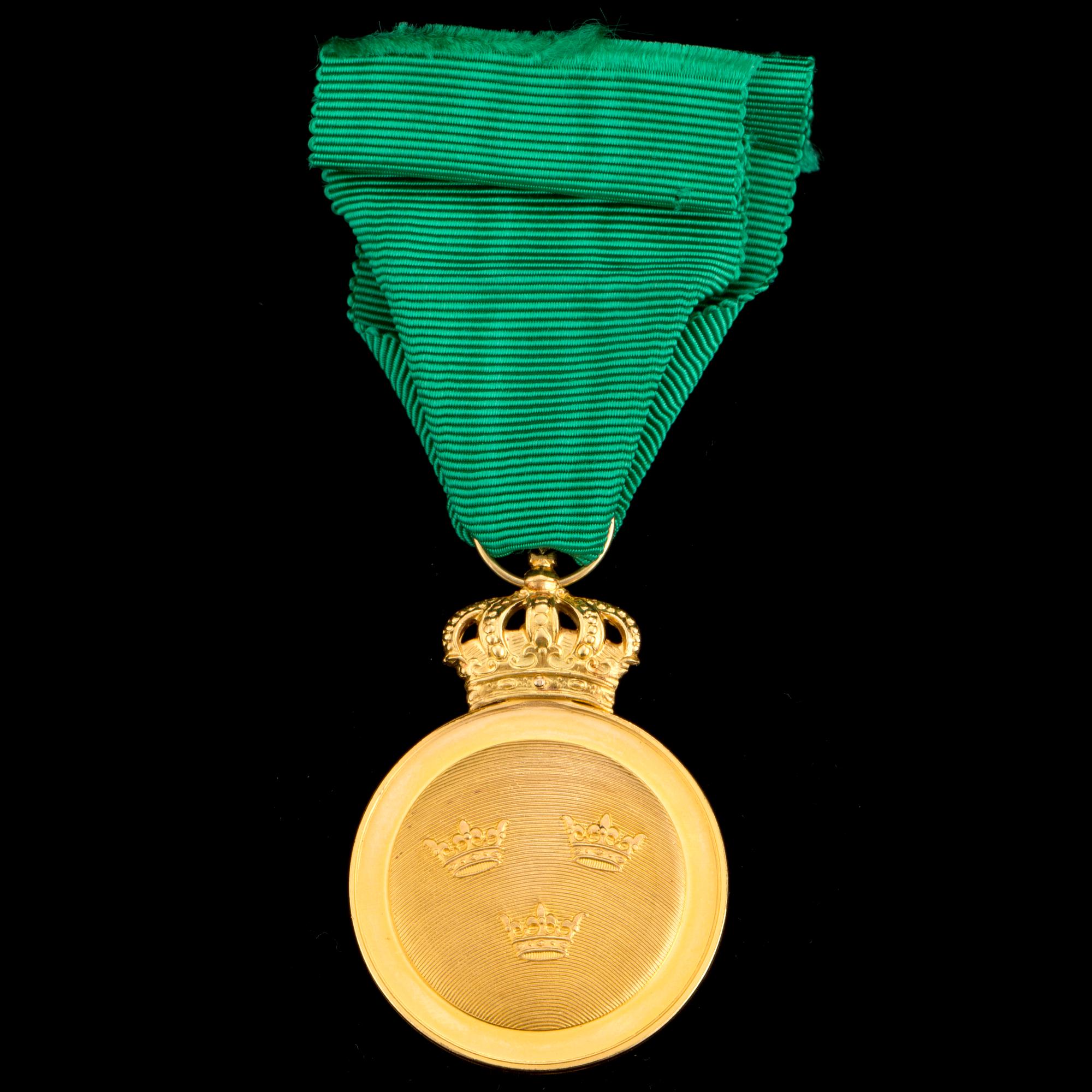 The Swedish VASA MEDAL, 18ct/23ct gold, 1974.