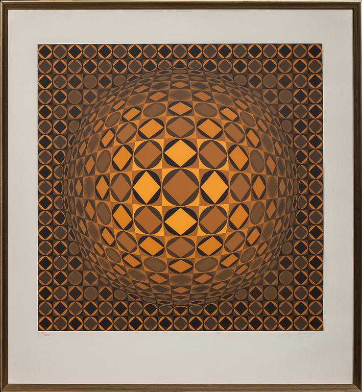 VICTOR VASARELY, färgserigrafi, signerad och numrerad 199/250.