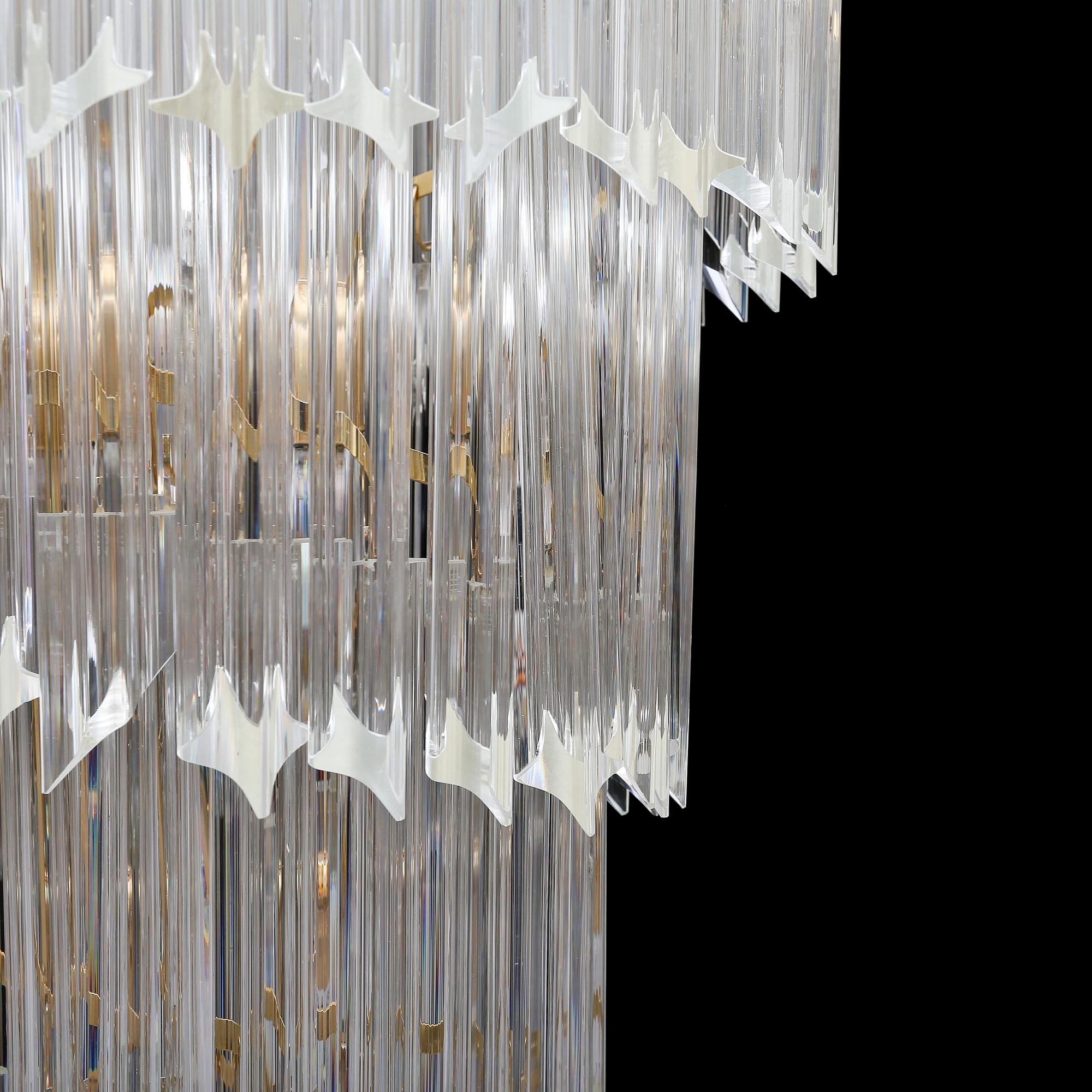 TAKKRONA, Venini, Murano, Italien, 1900-talets andra hälft. Höjd ca 107 cm.