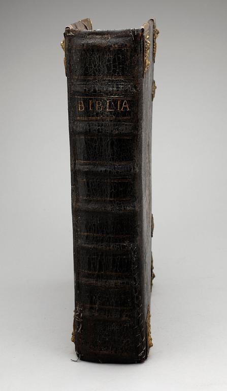 KONUNG KARL XII:s BIBEL, "Biblia Thet är All then heliga skrift...", Stockholm 1703.