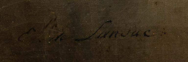 FRANÇOIS-ÉMILE DE LANSAC, olja på duk, signerad.