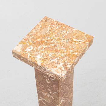 Pedestal, marble, contemporary manufacture.