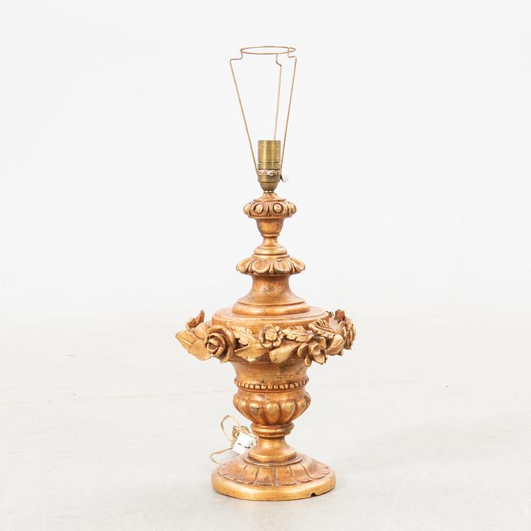 Table lamp, Baroque style, Italy, 20th century.