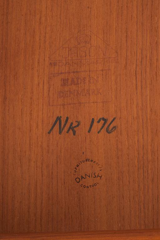 SOFFBORD, teak, "176", Kurt Østervig, Jason, Ringsted, Danmark. 1950-tal.