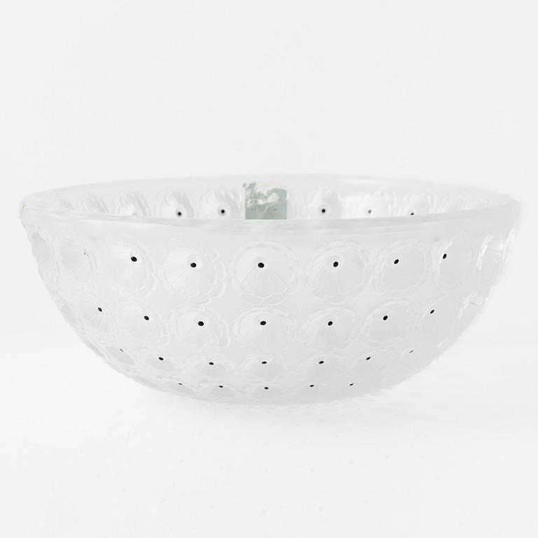 Lalique, a 'Nemours' glass bowl, France.