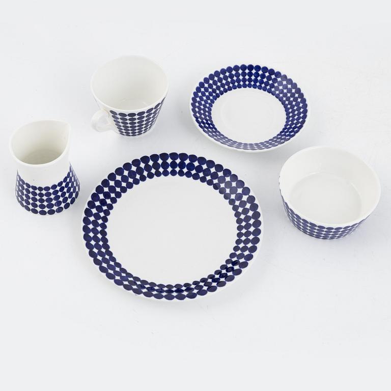 Stig Lindberg, coffee service, 14 pieces, "Adam", bone china, Gustavsberg.