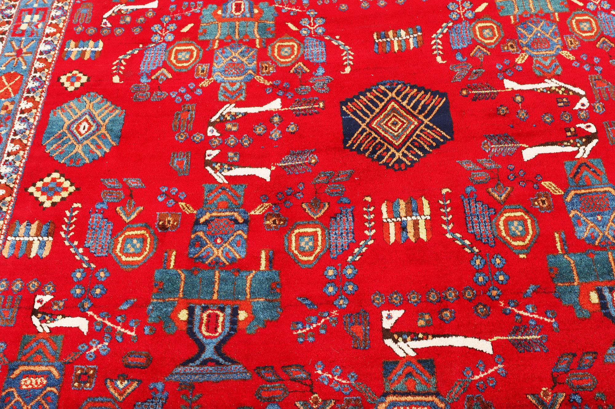 An Afhar rug, c. 237 x 176 cm.