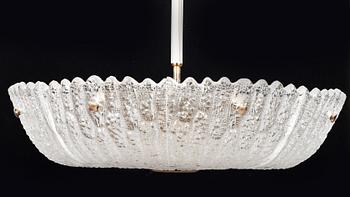 TAKLAMPA, Carl Fagerlund, Orrefors, diam 62 cm.