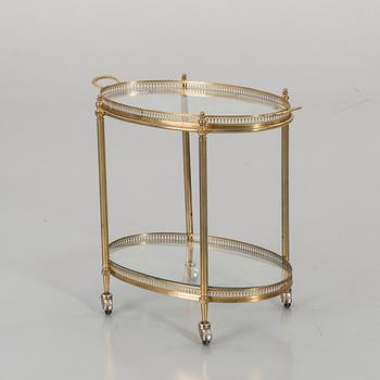 A SERVING TROLLEY FROM THE SECOND HALF 20TH CENTURY.