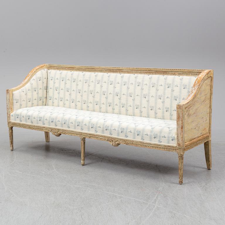An end of the 18th Century Gustavian sofa.
