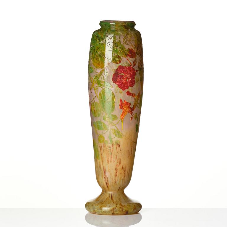 Daum Frères, an Art Nouveau cameo glass vase, Nancy, France.
