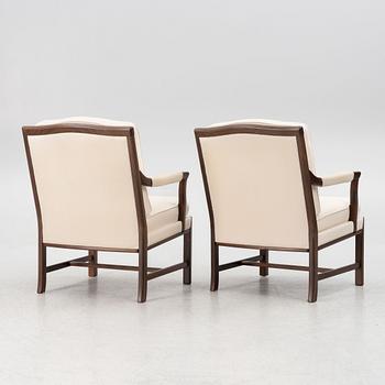 A pair of armchairs, Bröderna Andersson, secon paret of the 20th century.