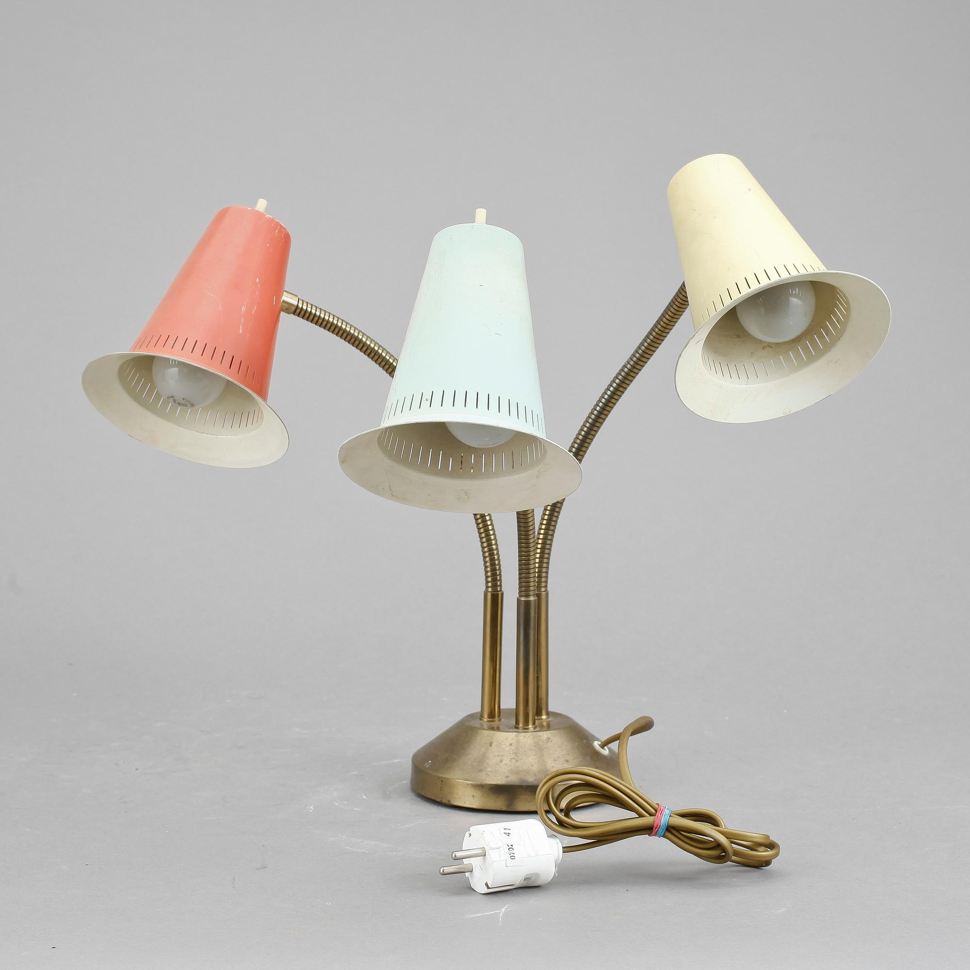 BORDSLAMPA, 1950-tal.