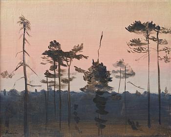 633. Vera Frisén, Forrest at twilight.