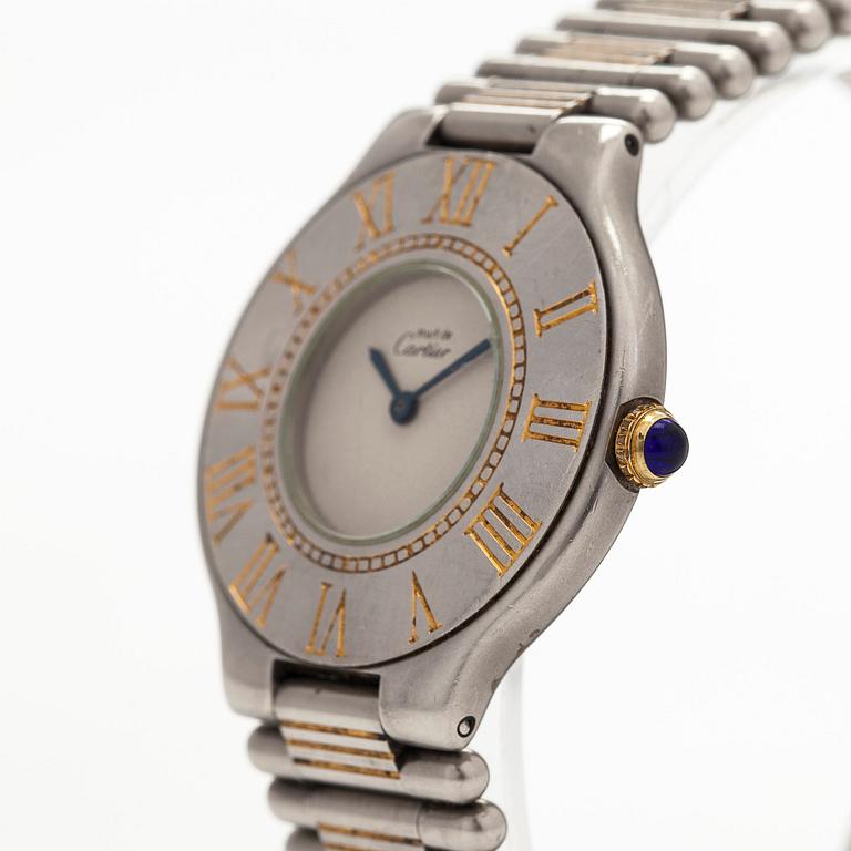 Cartier, Must 21, wristwatch, 31 mm.