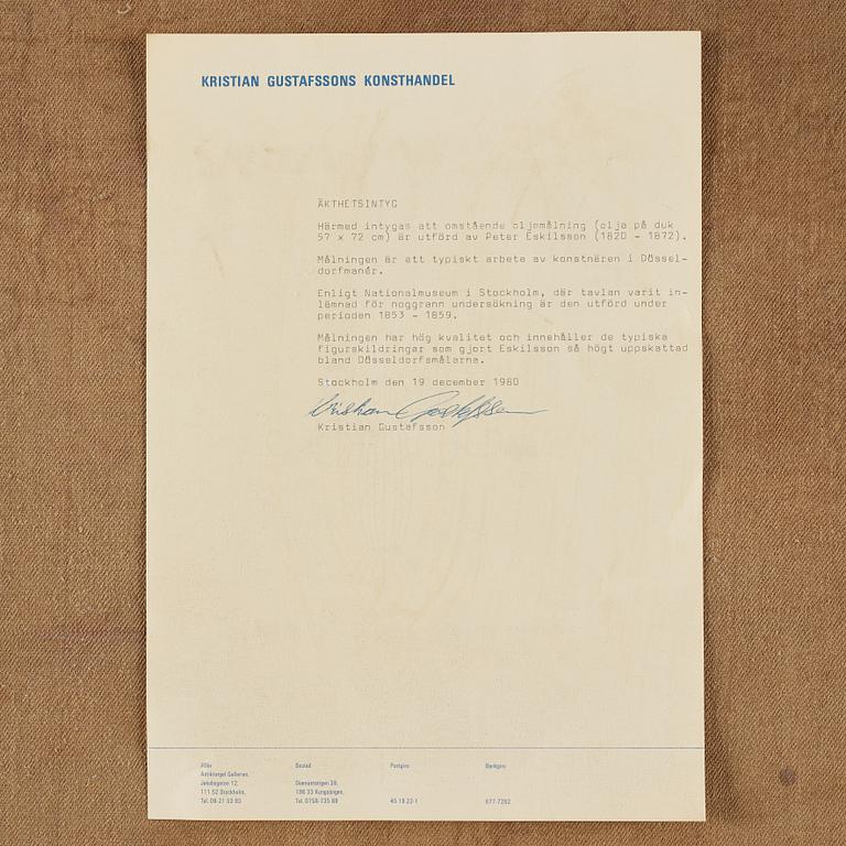 NILS ANDERSSON, attributed to, Oil on canvas.