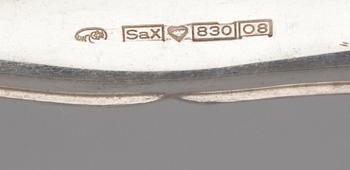 BESTICK, 4 st, silver med rostfritt stål. Finska stämplar 1990-tal. Vikt tot. 421 g.