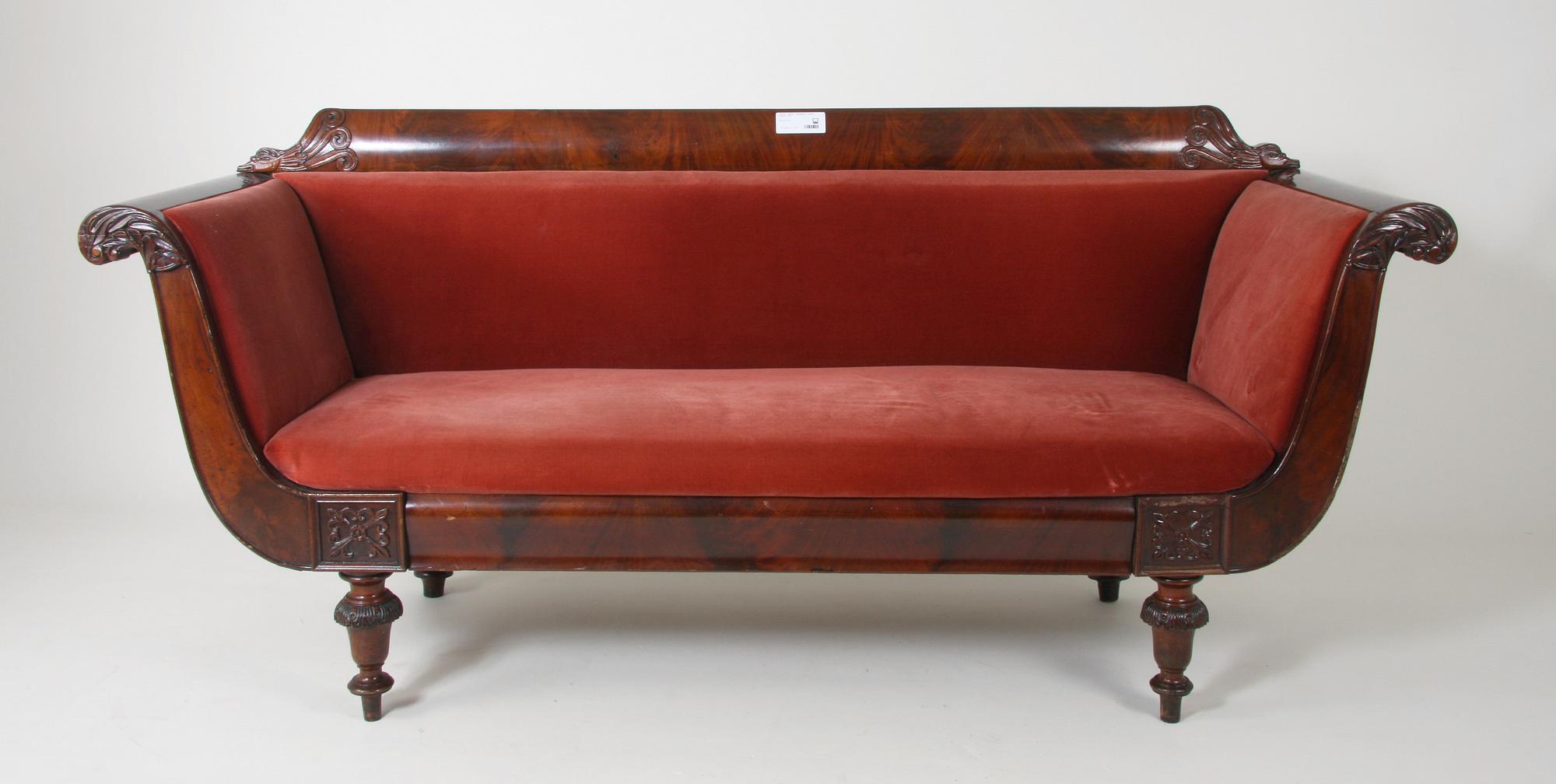 SOFFA, senempire, 1800-talets mitt.