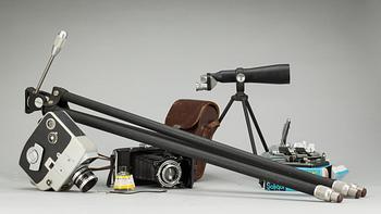 KAMERA OCH FILMKAMERA mm, 6 delar. Zeiss mfl.