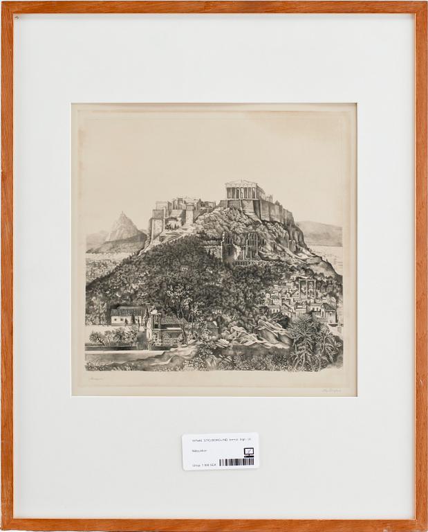 STIG BORGLIND, torrnål. Sign.