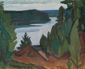 342. Feodor Porokara, VIEW OVER THE LAKE.