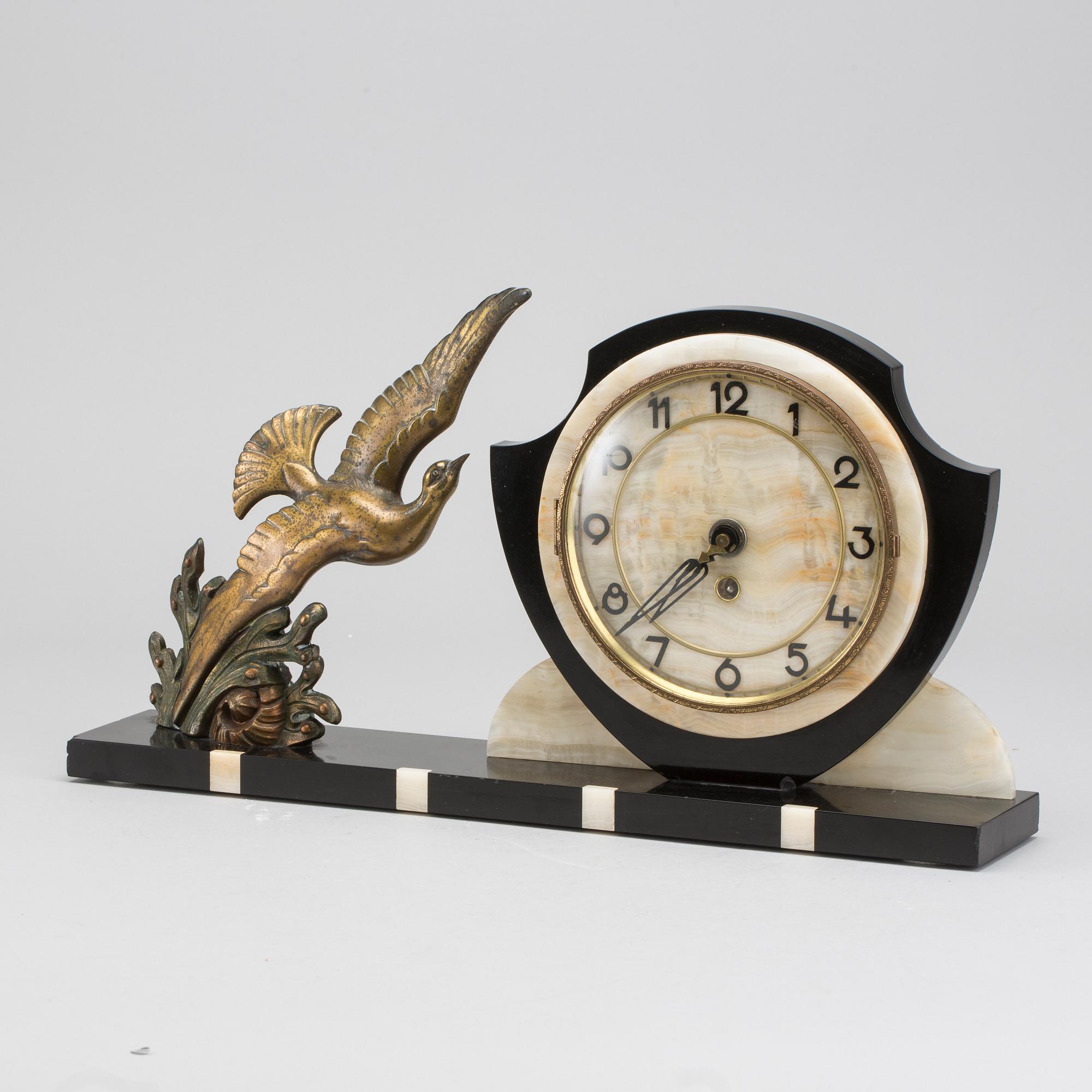 An Art Deco table clock first half of the 20th century.