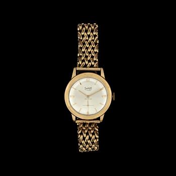 ARMBANDSUR, herr, Sabina, manuell, 18k guld. 1940-tal.