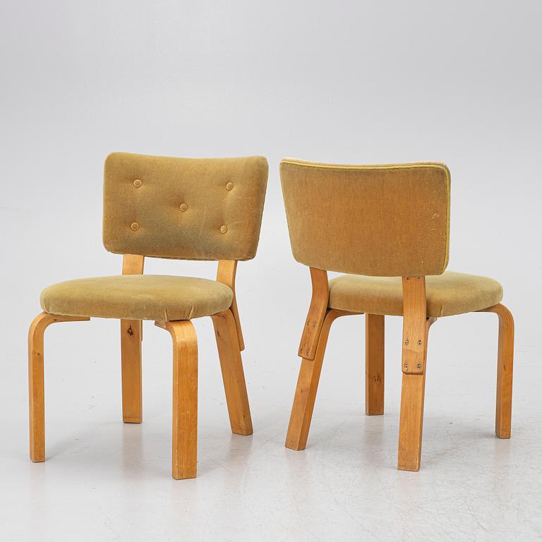 Alvar Aalto, Chairs, 7 pcs, model 62 for O.Y. Huonekalu- ja Rakennustyötehdas A.B. mid-20th century.