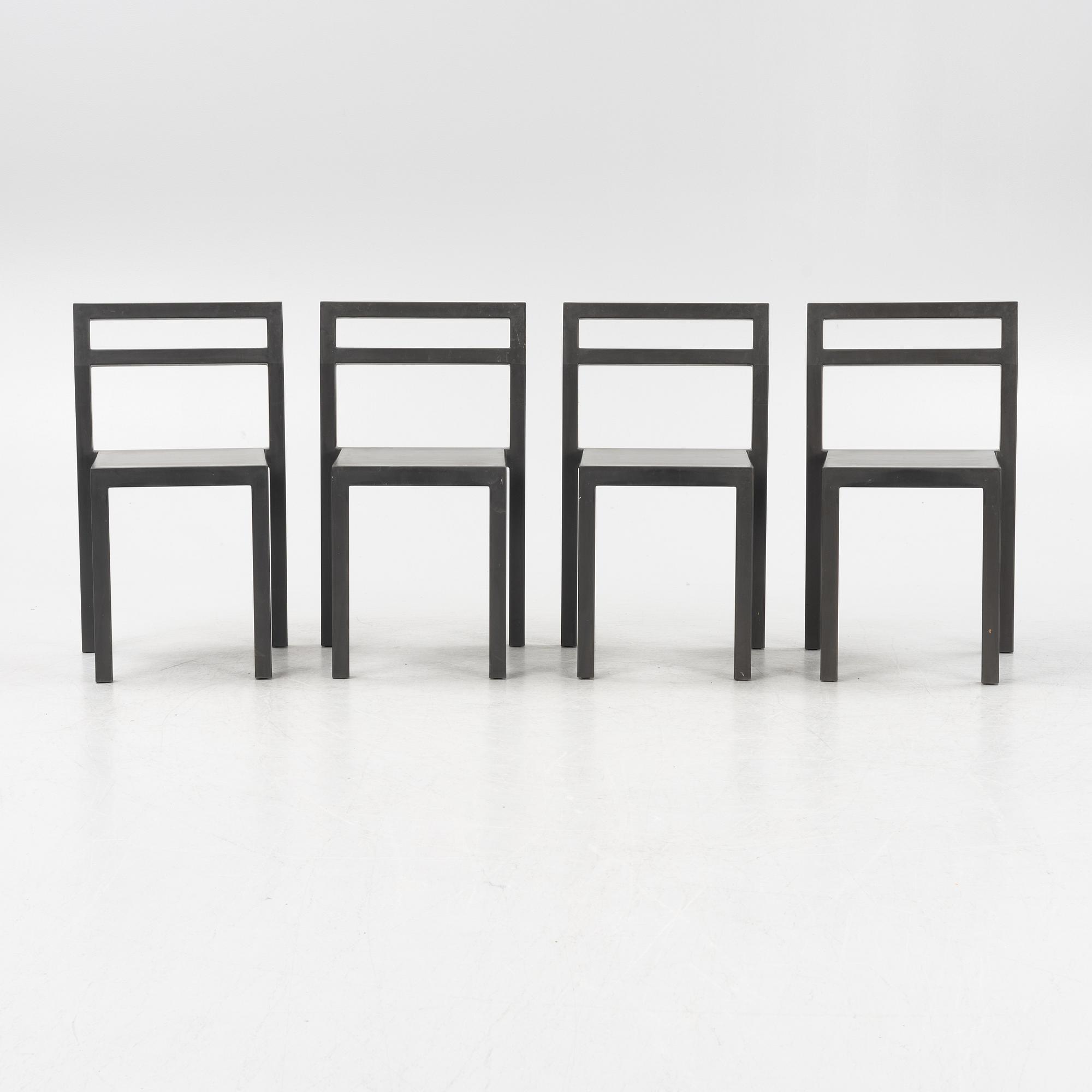 Boris Berlin & Poul Christiansen, stolar, 4 st, "Non", Komplot design, Källemo, 2000.